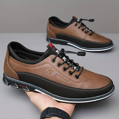Varenzo™ Handcrafted Vegan leather Oxford shoes