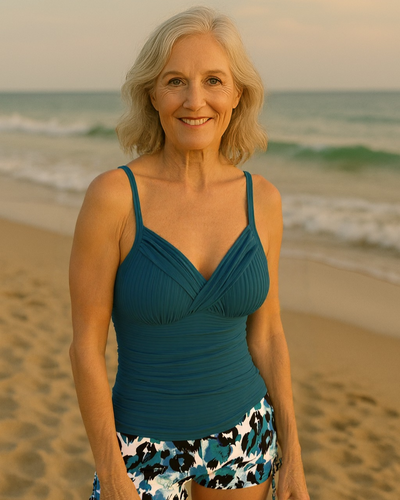 Amelia - Elegant Leopard Tankini Set
