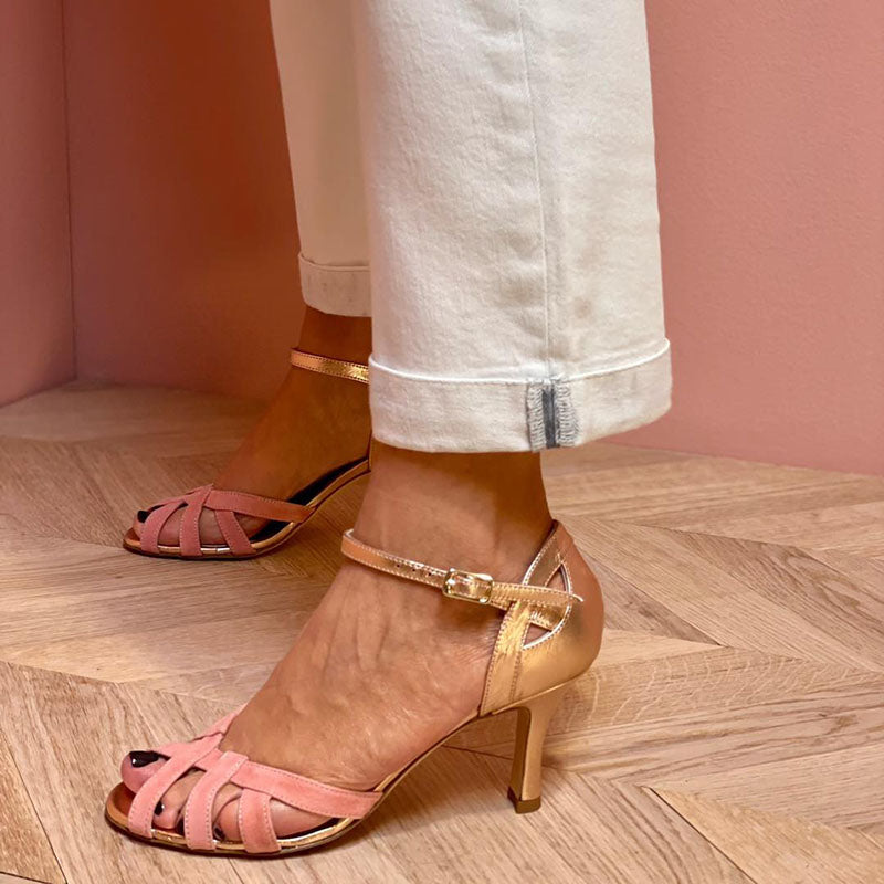 Varenzo™ | Elegant open-toe sandals with stiletto heels for a sophisticated style