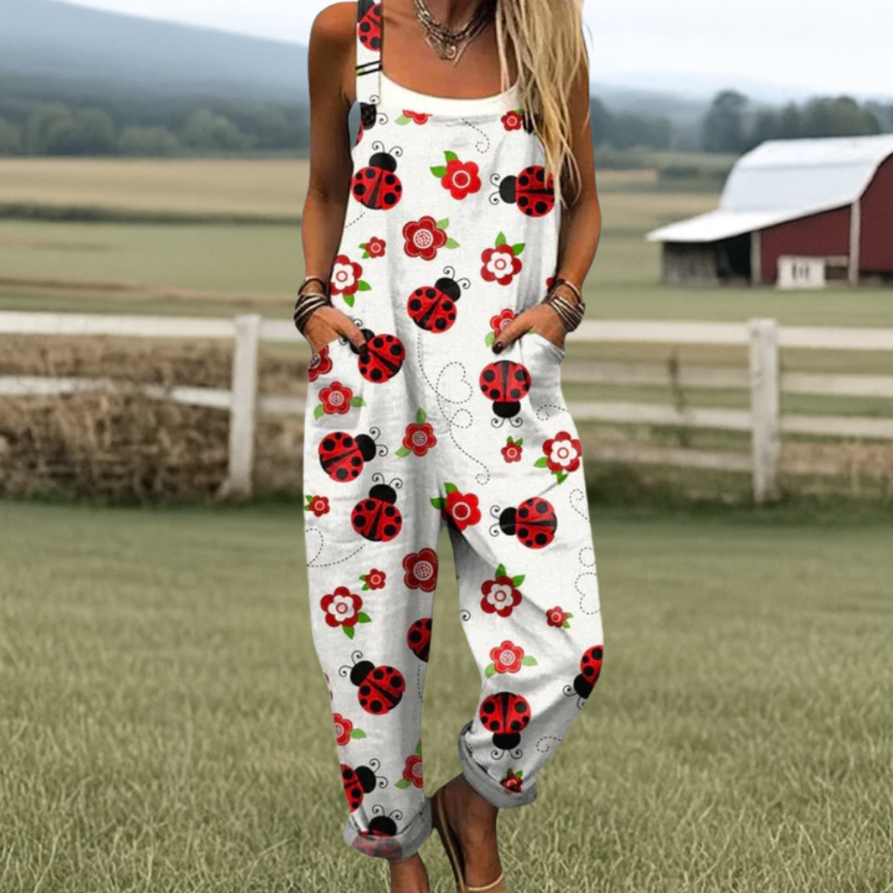 Livia - Elegant Floral Jumpsuit