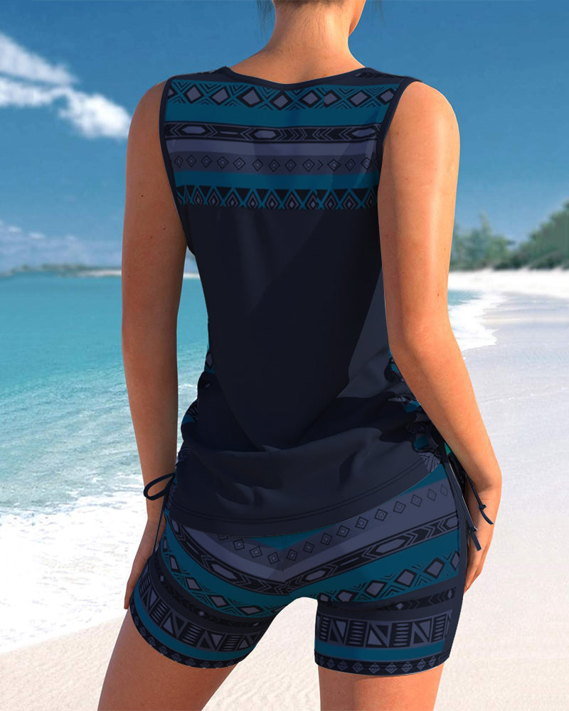 Sophia – Geometric Print Tankini