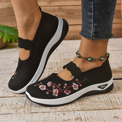 Flora – Cushioned Slip-Ons with Floral Touch