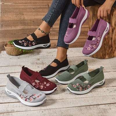 Flora – Cushioned Slip-Ons with Floral Touch