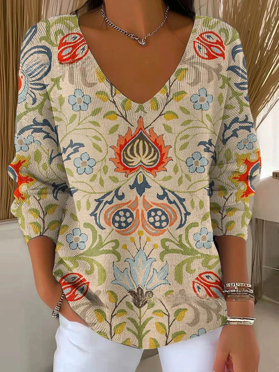 MARGAUX - V-Neck Knit Jumper