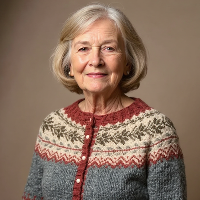 Jessica | Vintage Island-Strickjacke