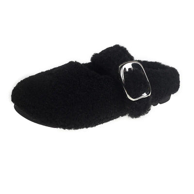 Hughswell Warm Lambswool Mary Jane Flats
