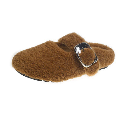 Hughswell Warm Lambswool Mary Jane Flats