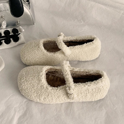 HughSwell Cozy Plush Ballet Flats