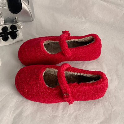HughSwell Cozy Plush Ballet Flats