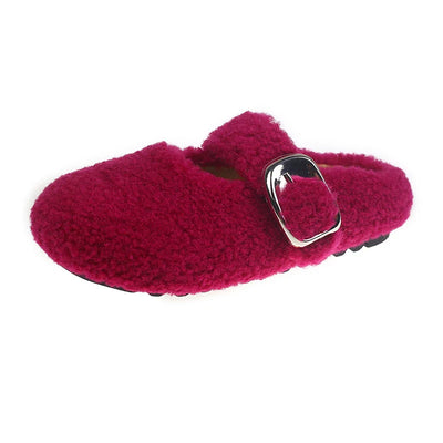 Hughswell Warm Lambswool Mary Jane Flats