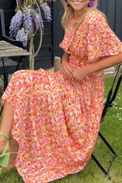 Solène™ Summer Floral Print Dress
